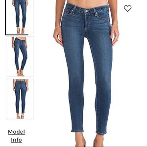 Paige Verdugo Skinny Ankle Jeans Tristan wash 28